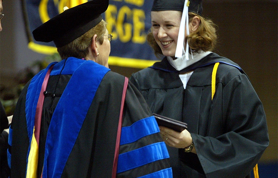 Catherine (Michele) Dunn, BVM with graduate