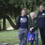Clarke University students accompany Nancy (Josephine Mary) McCarthy, BVM to the Mount Carmel cemetery.