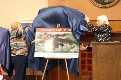 “Mount Carmel Bluffs” was unveiled as the name of the newest senior living community in Dubuque, Iowa.